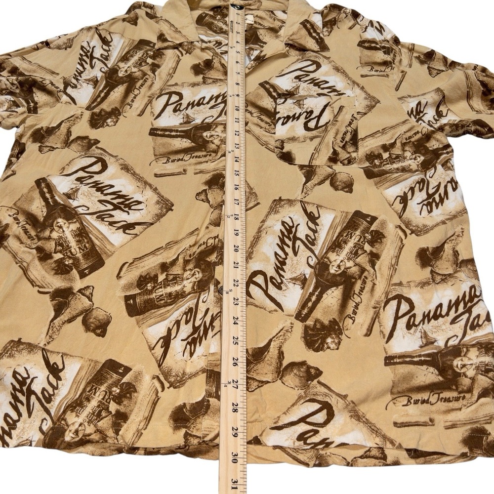 Panama Jack Rum 100% Rayon Hawaiian Shirt Mens XXL AOP Resortwear Beach Vacation - Picture 7 of 9